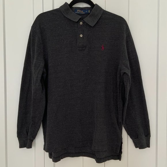 Polo Ralph Lauren Tops - ❌SOLD❌ GREY POLO RALPH LAUREN LONG-SLEEVE TOP